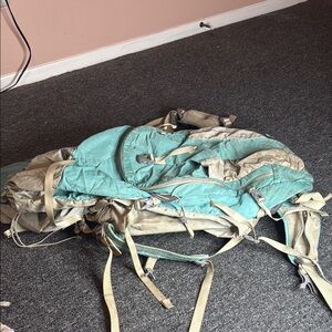 Sierra Nevada Teal and Beige Travel Backpack Jubilee 65 L